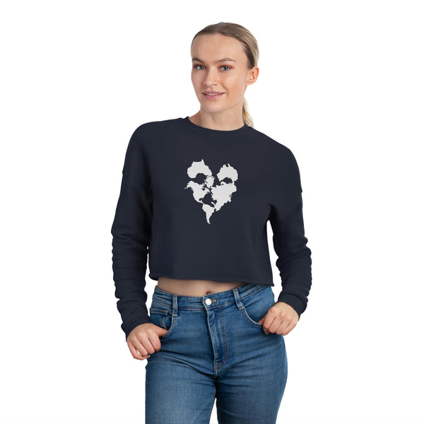 Travel Your Heart DRIIVIIN Women's Cropped Sweatshirt