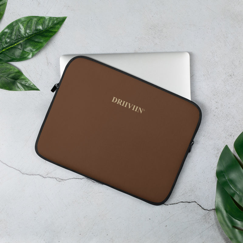 DRIIVIIN Brown Laptop Sleeve